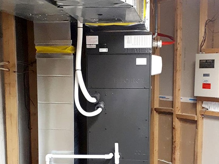 Ducted heat pump.