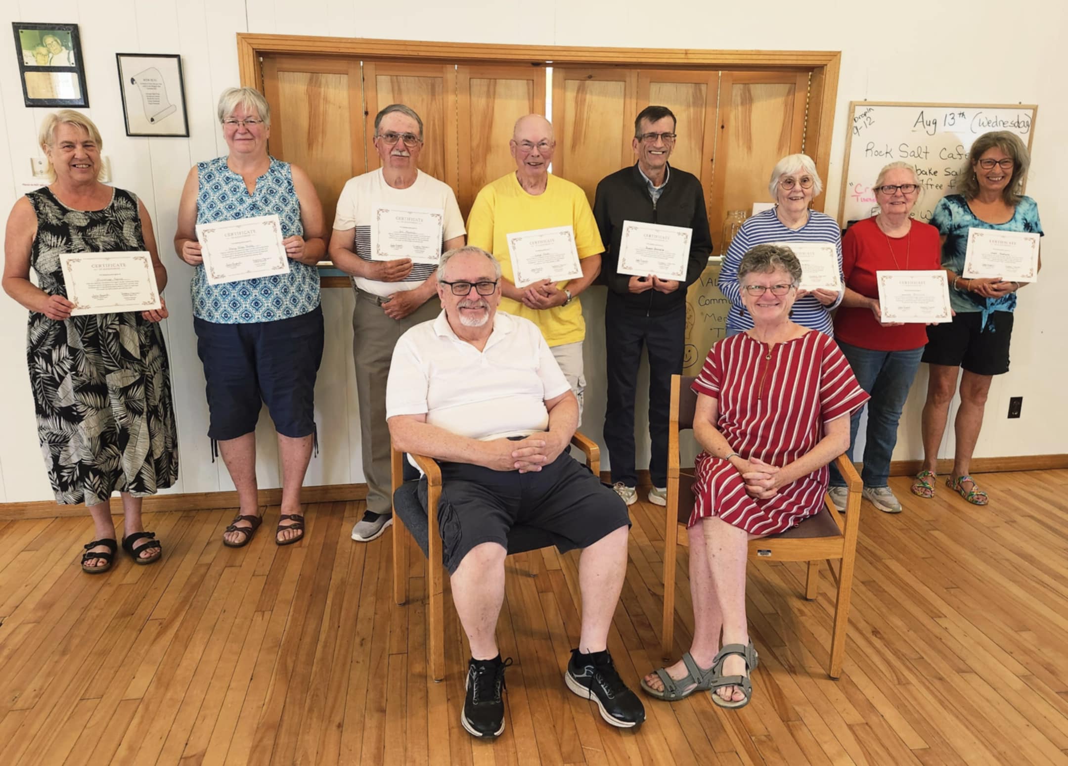 Community members working together