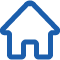 Blue house icon