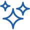 Blue spark icon